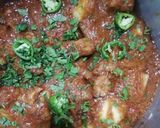 A picture of step 18 of Mutton biryani.