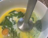 Spinach pancakes, smoked salmon with a creme fraiche and dill recipe step 3 photo