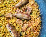 Foto del paso 9 de la receta: Arroz con lomo y longanizas de carne criolla