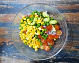A picture of step 2 of Vegan Chimichurri Cold Pasta Salad.