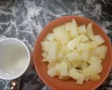 A picture of step 2 of Healthy raw papaya shake.