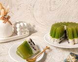 Foto langkah ke 9 dari resep Pudding Pandan Lapis Susu Oreo.