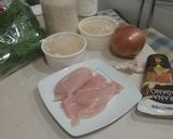 Foto del paso 1 de la receta: Risotto de espinacas con pollo