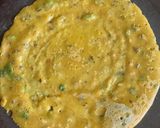 A picture of step 2 of Mix Veggie Besan Wrap { Morning Breakfast }.