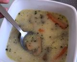 Kedvenc tárkonyos csirkeragu leves gazdagon recept fázis 4 fotója