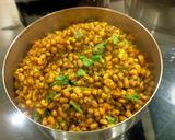 A picture of step 4 of Moong Subzi with Goda Masala.