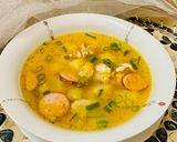 A picture of step 7 of Pea soup with chicken and smoked sausage.