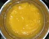 A picture of step 2 of #summerseason mango coconut burfi.
