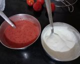 A picture of step 1 of Plum Yogurt Ice Pops.