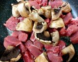 A picture of step 2 of My Fillet of Pork & Mushroom in a Creamy Mustard Sauce 😋.
