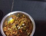 A picture of step 2 of Girmit recipe/masala puffed rice.