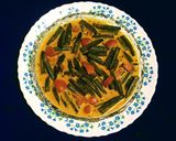 A picture of step 10 of Dahi Bhindi.