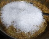 A picture of step 6 of Fig walnut halwa.