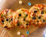 A picture of step 5 of Pancake 🥞pizza.