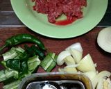 Foto langkah ke 1 dari resep Sapi Lada Hitam Cah Cabe Ijo.
