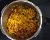 A picture of step 4 of Kathiyawadi Masala Khichdi.