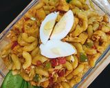 A picture of step 7 of Savory, Spicy Tikka Macroni 🍝🍊🍊🍜.