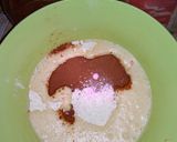 Foto langkah ke 2 dari resep Cake Milo Teflon sederhana tanpa toping diatas nya.