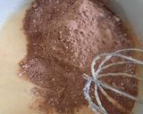 A picture of step 6 of Orange flavoured Chocolate Idli.