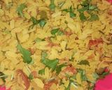 A picture of step 5 of Veg poha.