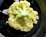A picture of step 2 of Rosted Cauliflower with sweet and sour chilli chicken.