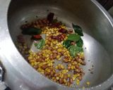 A picture of step 2 of Chana Dal & peanuts lemon rice.