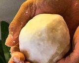 A picture of step 3 of Sago Momos/Tapioca dumplings.