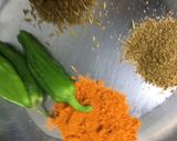 A picture of step 3 of Aloo ka bhurta.