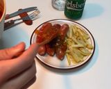 A picture of step 9 of Currywurst | German street food.