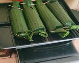 Foto langkah ke 9 dari resep Nasi bakar cumi asin kemangi.
