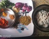 A picture of step 3 of Kadale Manoli Sukka.