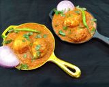A picture of step 4 of Egg Curry.