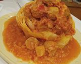 A picture of step 6 of Meatball Stuffed Whole Cabbage.