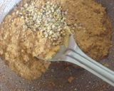 A picture of step 2 of Coconut, besan sheera barfi.