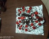 A picture of step 9 of Black forest cake#jikonichallenge#4weekschallenge.