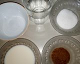 A picture of step 1 of Dalgona coffee.