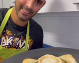 Foto del paso 9 de la receta: Hojaldre de berenjena con pera encebollado y corona de cabra