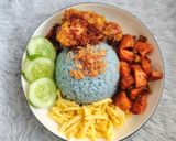 Foto langkah ke 4 dari resep 586. Nasi Uduk Biru (Telang).