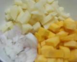 Stir fried Pumpkin with Potatoes/Aloo Kumro Chechki recipe step 1 photo