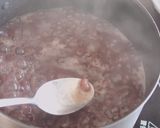 A picture of step 6 of ''ANKO / KOSHI-AN'' (Smooth and Sweet Red Bean Paste / Azuki Bean Paste).