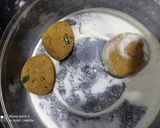 A picture of step 3 of Farali masala puri.