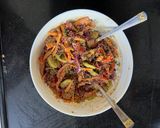 A picture of step 3 of Thai Quinoa Salad.