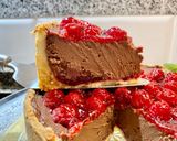 Foto del paso 23 de la receta: Tarta de requesón con chocolate y frambuesas