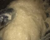 A picture of step 9 of Ogbono soup with white amala.
