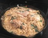 A picture of step 8 of Tuscan Chicken.