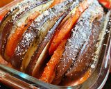 Foto del paso 5 de la receta Berenjena hasselback con mozzarella y tomate