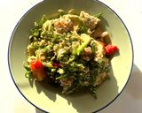 รูปขั้นตอนการทำที่ 3 ของ ผัดดอกผักปลังดอกแคกับแหนมไข่🧄🌶️