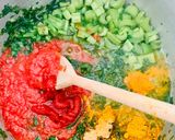 Une image de l'étape 2 de Harira ou soupe marocaine.