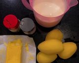 A picture of step 2 of My best ever fettuccine pasta with chicken steak.