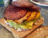 Foto del paso 9 de la receta: Sándwich de Atún... 🍞🥫🥑🥒🥓🥪con aros de Pan de Arroz🍟🥨.